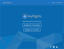 Tablet Screenshot of myflightsapp.com